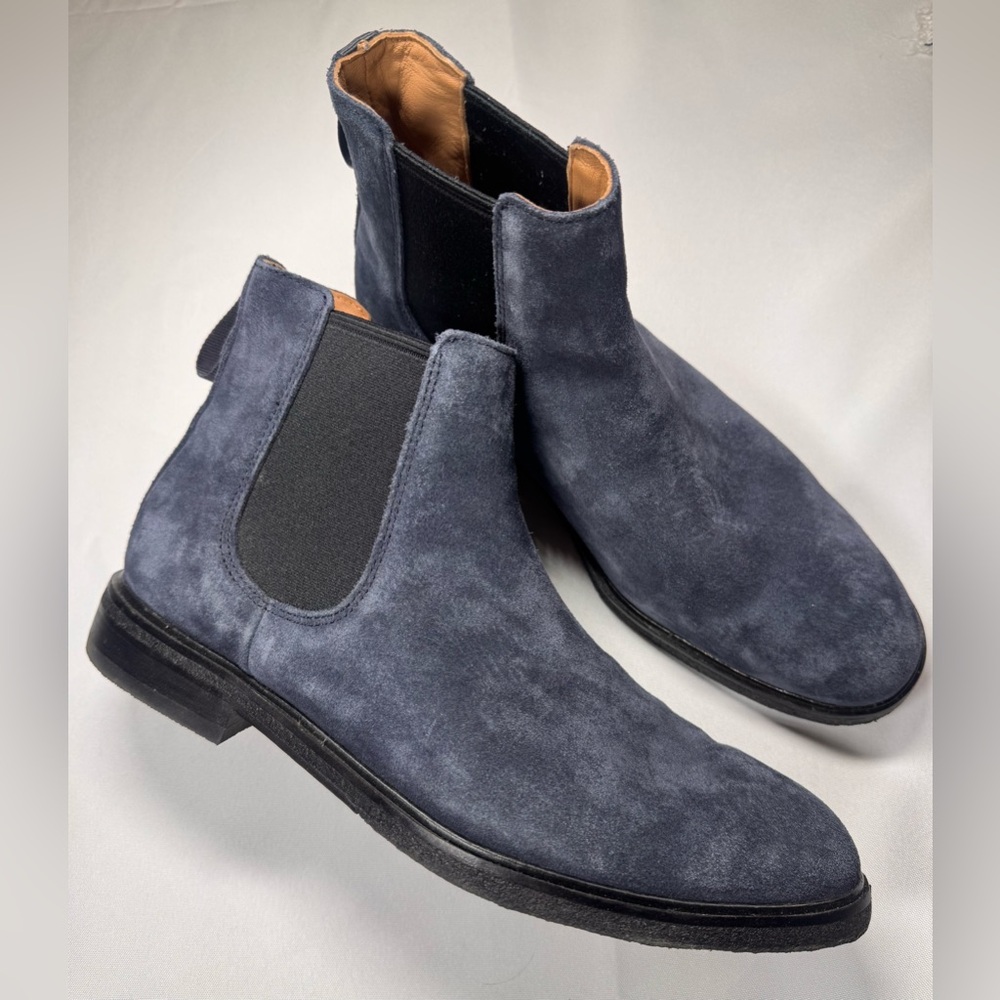 Clarks Chelsea Boots | Navy Blue Suede | Men’s 10 |